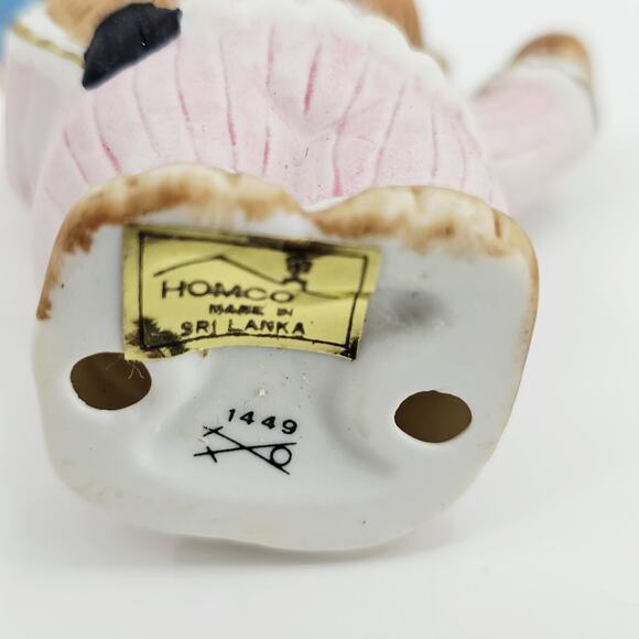 HOMCO Porcelain Clown Bear Figurine Series #1449 Bear with Balloons Carnival - Picture 5 of 6